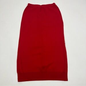 Joan Vaas USA NWT Deadstock Vintage Red Maxi Skirt Size 2